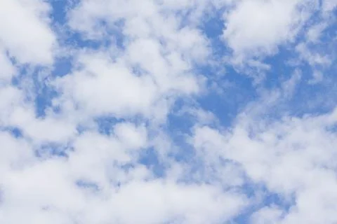 White clouds in the blue sky Stock Photos