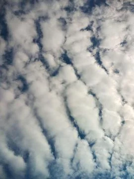 White clouds in the blue sky Stock Photos