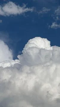 White Clouds in Blue Sky Stock Photos
