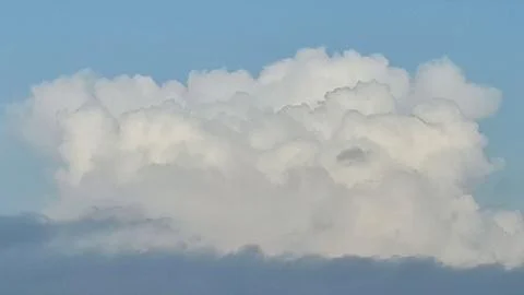 White clouds in the blue sky Stock Photos