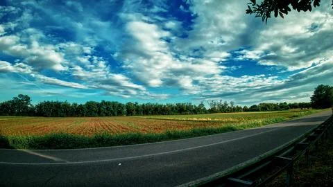 White clouds on a blue sky. Stock Photos