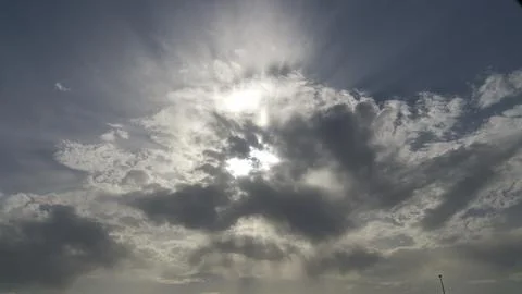White clouds on blue sky Stock Photos