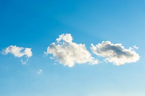 White clouds on blue sky Stock Photos
