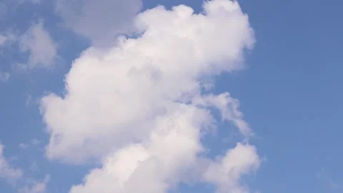 White clouds on blue sky, smooth motion. Natural background 스톡 동영상 248774734