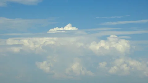 White clouds, blue sky, time lapse video. Stock Footage 25562718