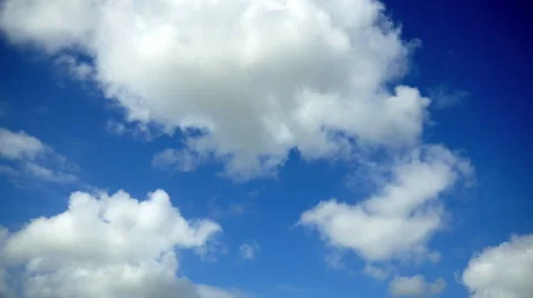 White Clouds Blue Sky Time Lapse, 4K Free Stock Footage 47454943