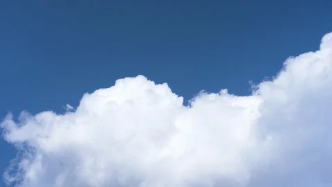 White Clouds in a Blue Sky (time lapse) Stock Footage 103692942