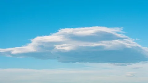 White Clouds in a Blue Sky (time lapse) Stock-Footage 120890305