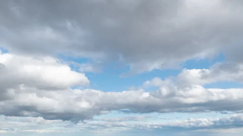 White Clouds in a Blue Sky (Time Lapse) Stock-Footage 292617321