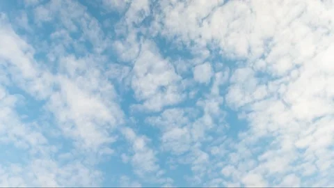 White clouds on blue sky timelapse stock video 1080p Video stock 153617603