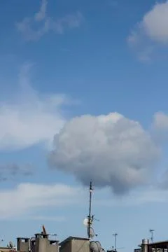 White clouds on blue sky,background,concept. Foto stock