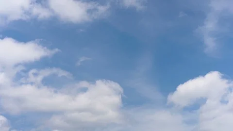 White Clouds in a Blue Skye (Fast Time Lapse) 스톡 동영상 112139900