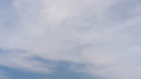White Clouds in a Blue Skye (Slow) Stock-Footage 112132586