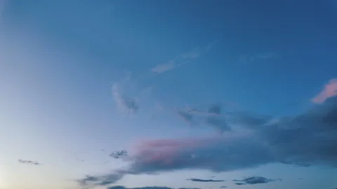 White clouds on clear blue sky timelapse, texture background Stock Footage 281013649