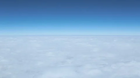 White Clouds in a Clear Blue Sky – Beautiful Nature Background Stock Footage 336622066