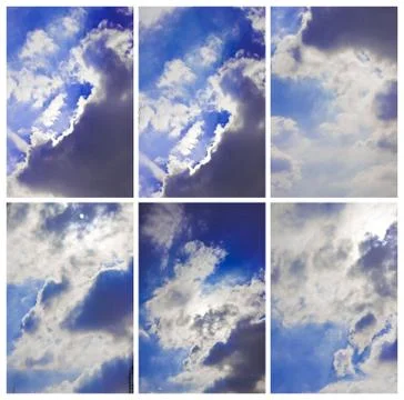 White clouds Collection Stock Photos