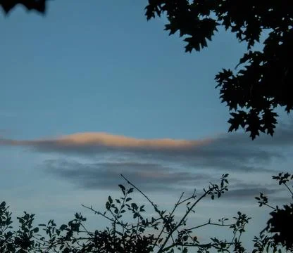 White clouds at dawn Stock Photos