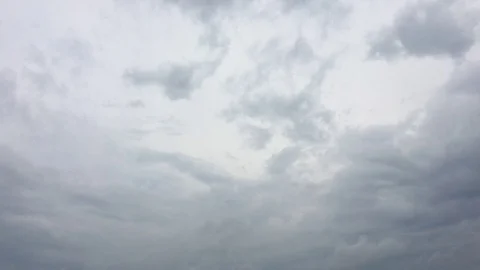 White clouds disappear in the hot sun on blue sky. Time-lapse motion clouds blue Stock Footage 76775923