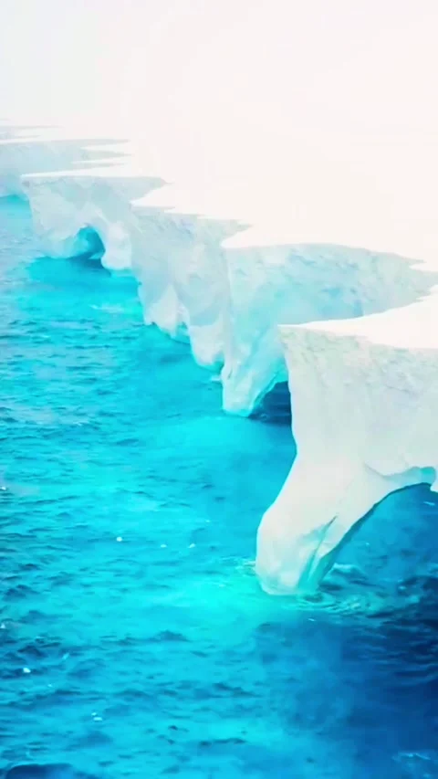 White Clouds Drifting over Tropical Blue Sea Video stock 336181510