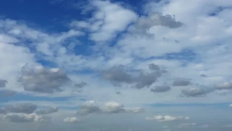 White clouds float in the sky Stock-Footage 142840421