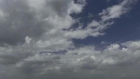 White clouds floating in the blue sky background Stock Footage 170470075
