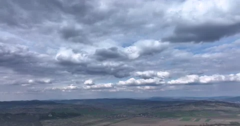 White clouds floating in the sky. Blue sky white clouds. Puffy fluffy clouds Stock Footage 201488848