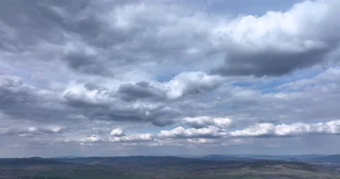 White clouds floating in the sky. Blue sky white clouds. Puffy fluffy clouds Stock Footage 201489022