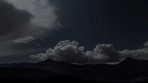 The White clouds fly in the sky Stock Photos