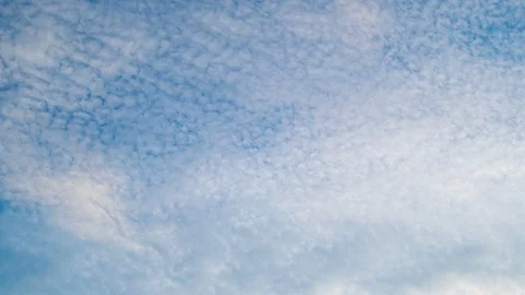 White clouds flying on blue sky. Timelapse Stock Footage 85633142