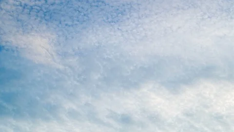 White clouds flying on blue sky. Timelapse Stock Footage 85633285