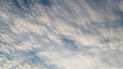 White clouds flying on blue sky. Timelapse Stock Footage 85633783