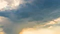 White clouds flying in sunny sky time lapse, grace and hope, belief in God HD Footage