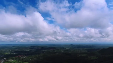 White Clouds Flying,Blue sky time-lapse, Stock Footage 255828456