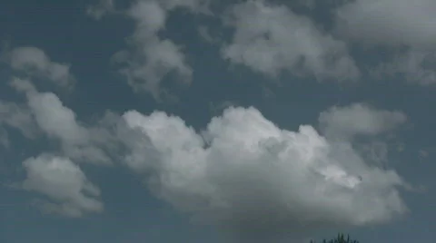 White clouds  Stock Footage 716124