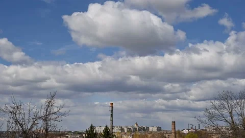 White clouds Stock Footage 181536532