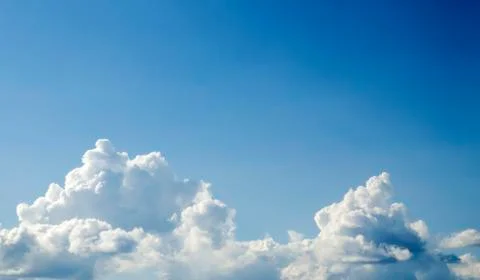 White clouds forms Stock Photos