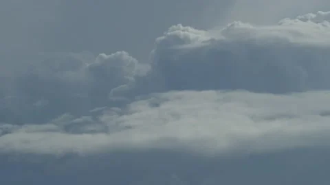 White clouds, gray sky, background image, Germany, Europe Stock Footage 228917222