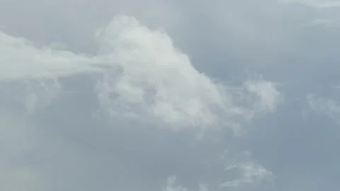 White clouds, gray sky, background image, Germany, Europe Stock Footage 228917945