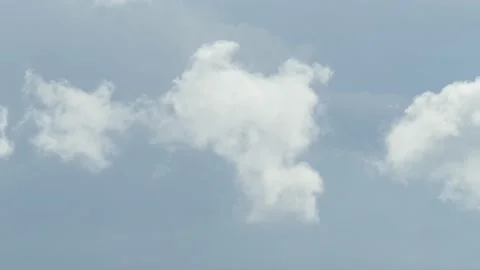 White clouds, gray sky, background image, Germany, Europe Stock Footage 228917999