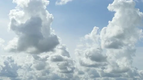 White clouds, gray sky, background image, Germany, Europe Stock Footage 228918358