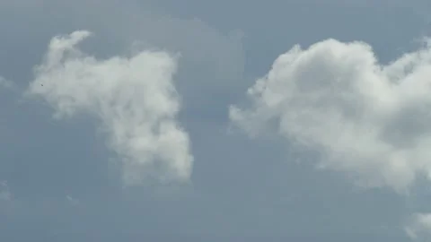 White clouds, gray sky, background image, Germany, Europe Stock Footage 228918374