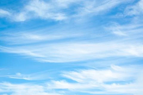 White clouds high in the sky Stock Photos