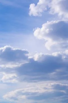 White clouds high in the sky Stock Photos