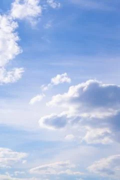 White clouds high in the sky Stock Photos