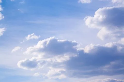 White clouds high in the sky Stock Photos