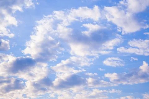 White clouds high in the sky Stock Photos