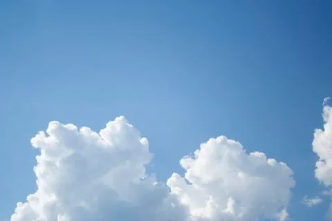 White clouds high in the sky Stock Photos