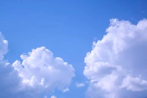 White clouds high in the sky Stock Photos