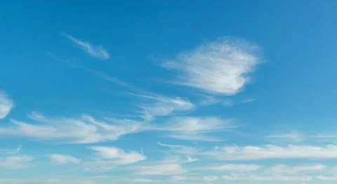 White clouds high in the sky Stock Photos