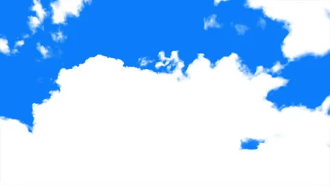 White clouds high speed motion on blue sky. Stock Footage 336048730